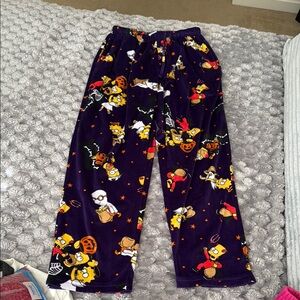 Men's Purple Cartoon Pajama Bottoms